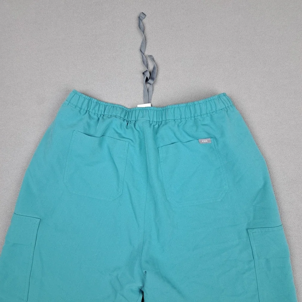 FIGS‎ Scrub Pants Mens 2XL XXL Teal Cargo Jogger Technical Collection Medical